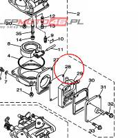 YAMAHA - MEMBRANA nr: 6J8244710000