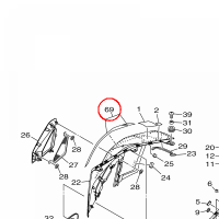 YAMAHA - NAKLEJKA nr: B5C283921000