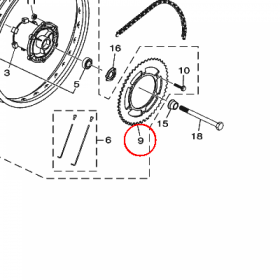 YAMAHA - ZEBATKA ZDAWCZA nr: 3D6F54450000