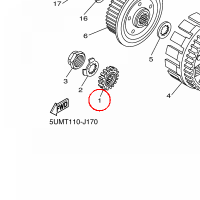 YAMAHA - KOLO ZEBATE nr: 5NL161110100