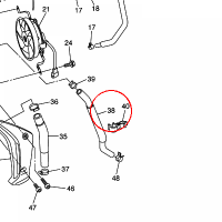 YAMAHA - HOSE 6 nr: 2D1125890000