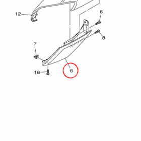 YAMAHA - COVER nr: B5C845440000