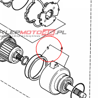 YAMAHA - USZCZELNIACZ nr: 5A8818471000