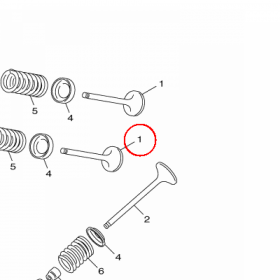 YAMAHA - zawor dolot. nr: 5STE21110000