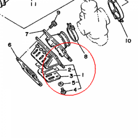 YAMAHA - ZAWOR PLYTKOWY nr: 56A136130000