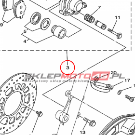 YAMAHA - ZACISK HAM. nr: 3BN2580T1000