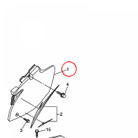 YAMAHA - SIDE COVER ASSY 1 nr: 5XC217109000