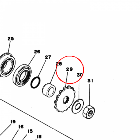 YAMAHA - ZEBATKA ZDAWCZA nr: 168174616000