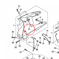 YAMAHA - DAMPER, LOCATING 2 nr: 5SL2836U0000