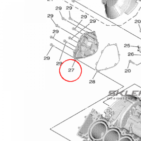 YAMAHA - dekiel silnika nr: 1RC154161000