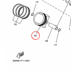 YAMAHA - TLOK nr: 5ND116380000