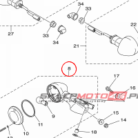 YAMAHA - kierunkowskaz nr: 1XC833200000