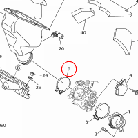 YAMAHA - UCHWYT PRZEW. nr: 904505800700