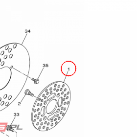 YAMAHA - TARCZA HAM. nr: 4XEF582T1100