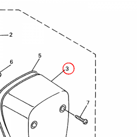 YAMAHA - klosz lampy tyl. nr: 4NK847210000