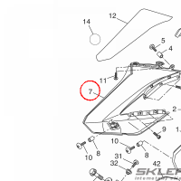 YAMAHA - OSLONA BOCZNA nr: 22BF17411000