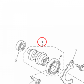 YAMAHA - CAM SHAFT ASSY nr: 1B9WE2110100