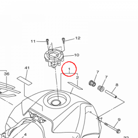 YAMAHA - ZBIORNIK PALIWA nr: 39PY24100002