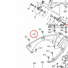 YAMAHA - COVER, TANK nr: B5C241B10000