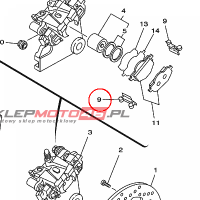 YAMAHA - NAKLADKA DOCISK. nr: 2KF259190000