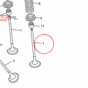 YAMAHA - zawor dolot. nr: 5EB121110000