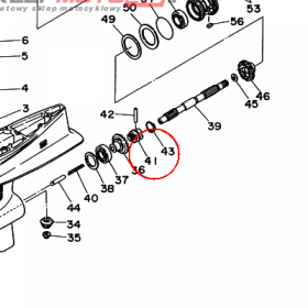 YAMAHA - ZABIERAK SPRZEGLA nr: 6J8456310000