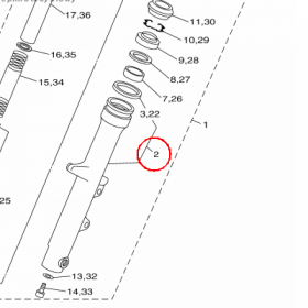 YAMAHA - RURA ZEW. AMORT. nr: 5S7231260000