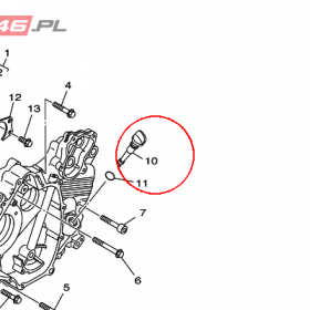 YAMAHA - BAGNET OLEJOWY nr: 5KM153620000