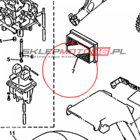 YAMAHA - filtr powietrza nr: 3YF144510200