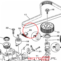 YAMAHA - PRZEWOD OLEJOWY nr: 9044515M0300