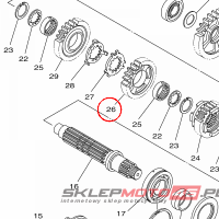 YAMAHA - KOLO ZEBATE nr: 1RC172410000