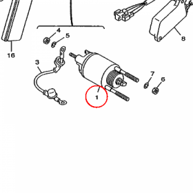 YAMAHA - CEWKA nr: 5A8861105000