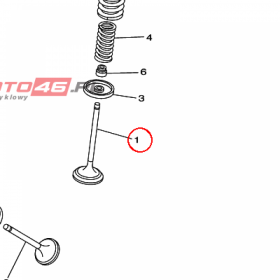 YAMAHA - zawor dolot. nr: 1S4E21110000