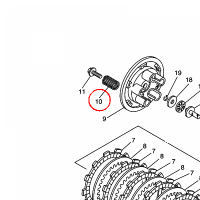 YAMAHA - sprezyna nr: 90501230A200