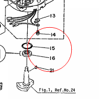 YAMAHA - uszczelniacz nr: 932104215900