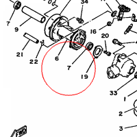 YAMAHA - lozysko nr: 933060780100