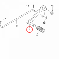 YAMAHA - PEDAL ZMIANY BIEGOW nr: B5GE81110000