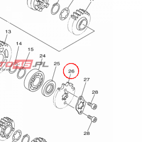 YAMAHA - ZEBATKA ZDAWCZA nr: 938231482100