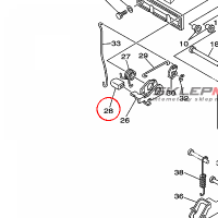 YAMAHA - COVER, TILT LEVER nr: 6L2436331000