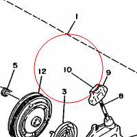 YAMAHA - OSLONA nr: 21V157790000