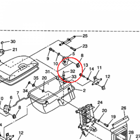 YAMAHA - ZATRZASK nr: 902673210900