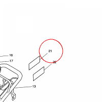 YAMAHA - LABEL 1 nr: 3MX24875A000