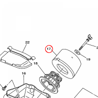 YAMAHA - filtr powietrza nr: 5PA144510000