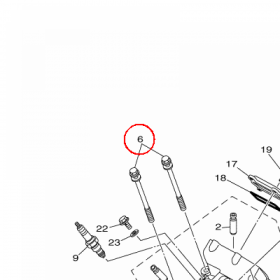 YAMAHA - sruba nr: 901090900200