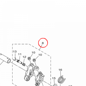 YAMAHA - VALVE ROCKER ARM A nr: BK6E21500000