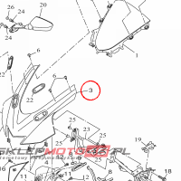 YAMAHA - OWIEWKA nr: B5GF835100P2