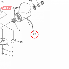 YAMAHA - SRUBA NAPEDOWA nr: 663459580100