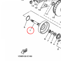 YAMAHA - KOSZ SPRZEGLA nr: 5GH166111000