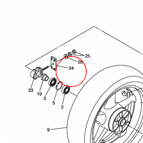 YAMAHA - NAPINACZ LANC. ROZ. nr: 2GH253891000