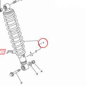 YAMAHA - SHOCK ABSORBER ASS nr: 2UDF22002100